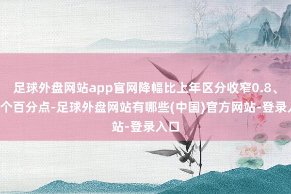足球外盘网站app官网降幅比上年区分收窄0.8、1.4个百分点-足球外盘网站有哪些(中国)官方网站-登录入口
